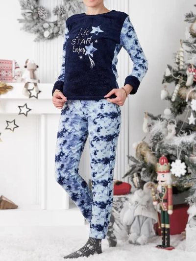 Royalfashion Women's Pajamas a'la Fleece Life Star Enjoy
