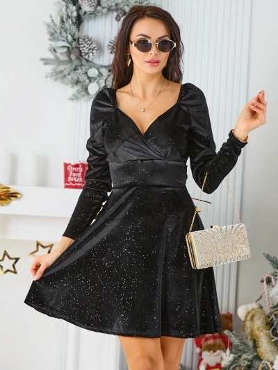 Royalfashion Women's dress with rhinestones