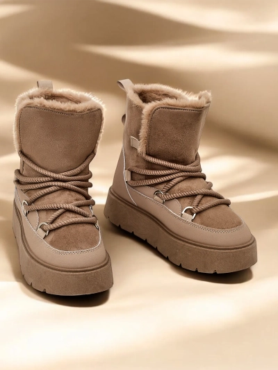 Royalfashion Fämi Lace-up Snow Boots Liloz