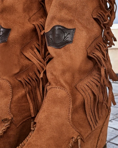 Royalfashion Naiste saapad peidetud ankruga Rotin