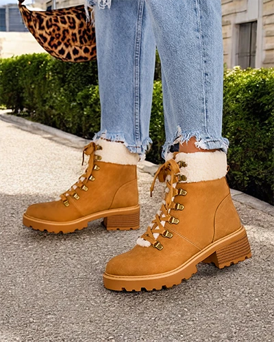 Royalfashion women's trapper boots Sawoli