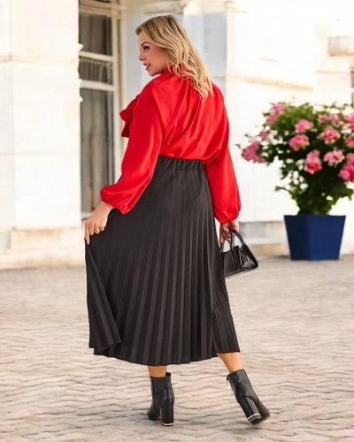Royalfashion Naltider urvadesh women's midi skjök SPEDA STÖRRELSE