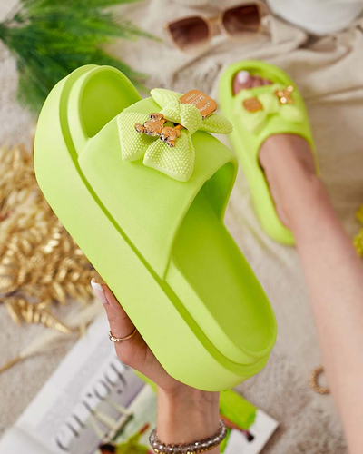 Royalfashion Naiste kummist flip-flopid dekoratiivse vibuga Nilm