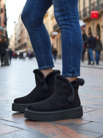 Royalfashion Women's Snowboot-style Shoes Cozio