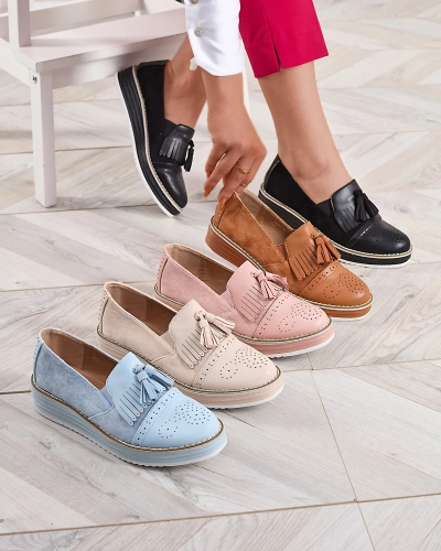 Roosad naiste madala kontsaga poolsaapad Veolita- Footwear