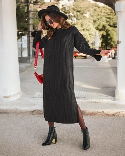Royalfashion Women's long sweater dress