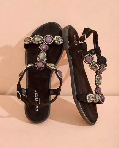 Royalfashion Naiste sandaalid tsirkooniumiga Sobrinas