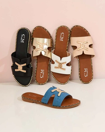 Royalfashion Naiste Ovore lamedatallalised flip-flopid