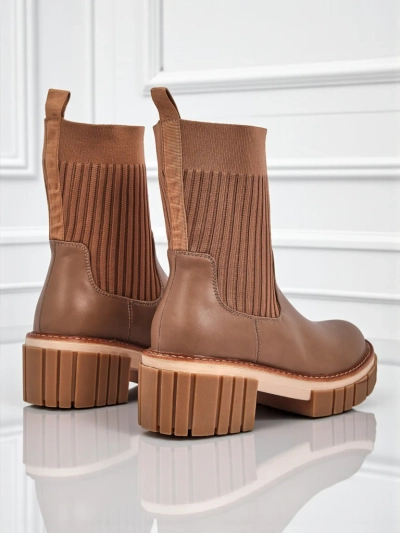 Naiste öko-nahast plokk-kontsaga poolsaapad Ivy Storm