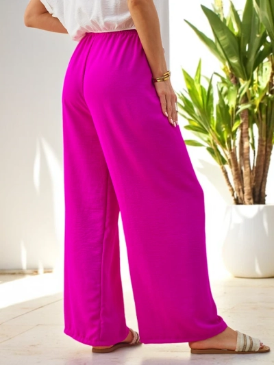 Royalfashion Широкие женские брюки с эластичным поясом