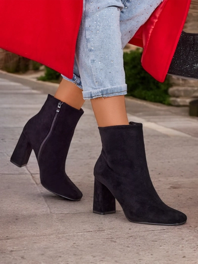 Royalfashion Eco-suede kvinder ankelstøvler på en stolpe Emoro