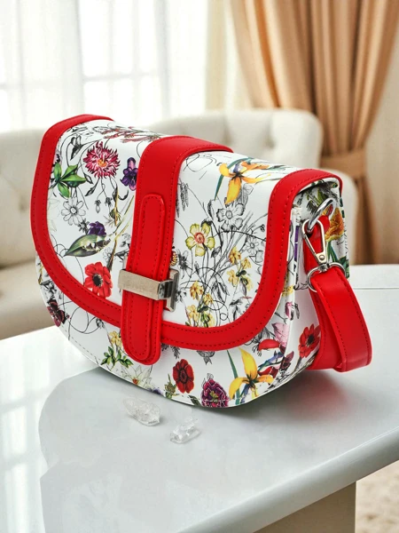 Royalfashion Väike naiste lillemustriga öko-nahast käekott Ori Elle