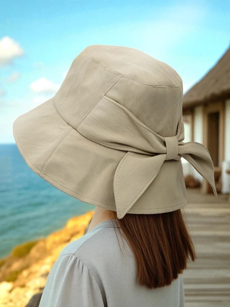 Royalfashion Летняя женская шляпа с бантом Amber Sky