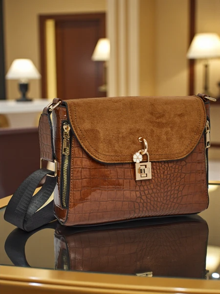 Small Women's Embossed Faux Leather Handbag Narelle