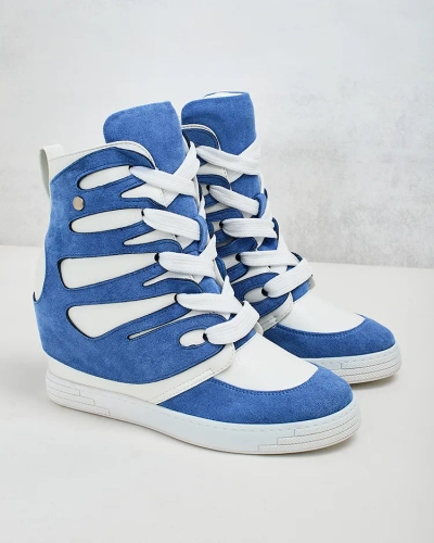 Royalfashion Women's sporty boots on a Pamstinsa heel