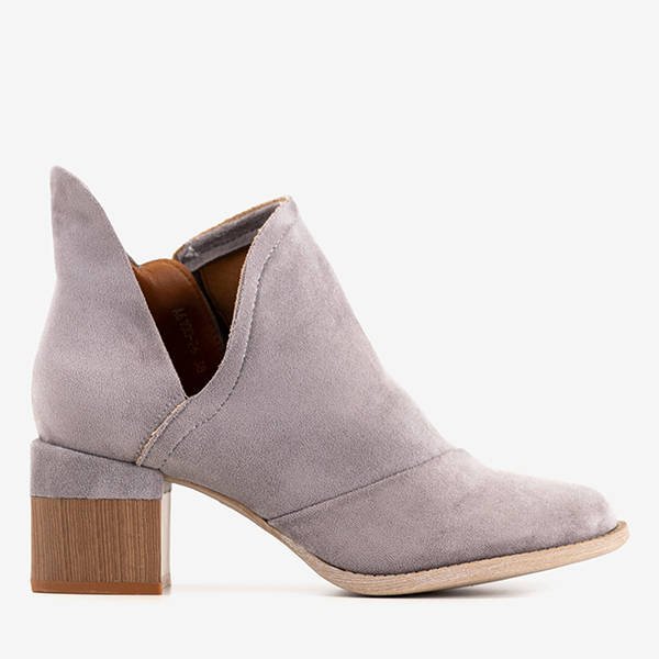 Gray women's ankle boots Jeneuer - Footwear