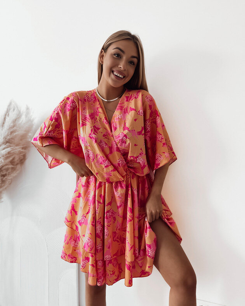 Royalfashion Naiste originaalmustriga minikleit