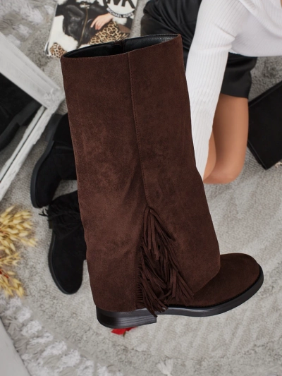 Naiste öko-seemisnahast saapad pealisega Ismara