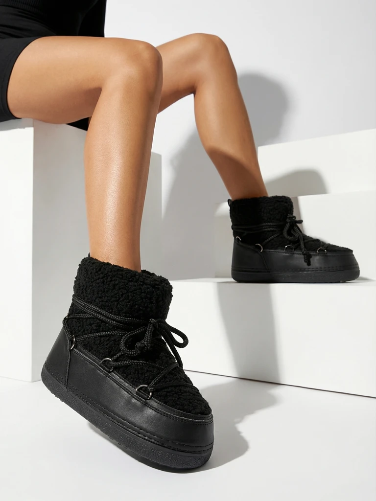 Женские зимние ботинки с овчиной Uvella