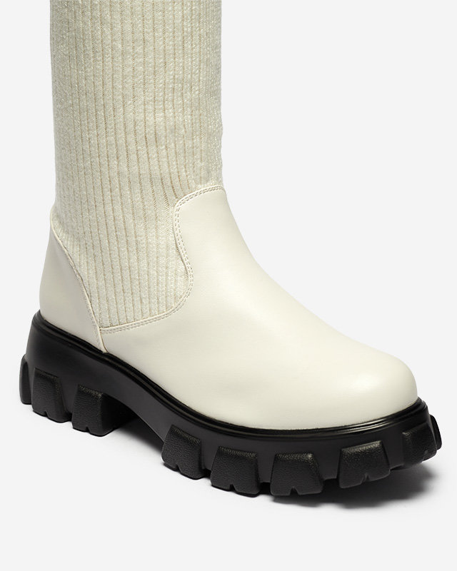 Naiste kõrged öko värvi liibuvad saapad Alerpi- Jalatsid