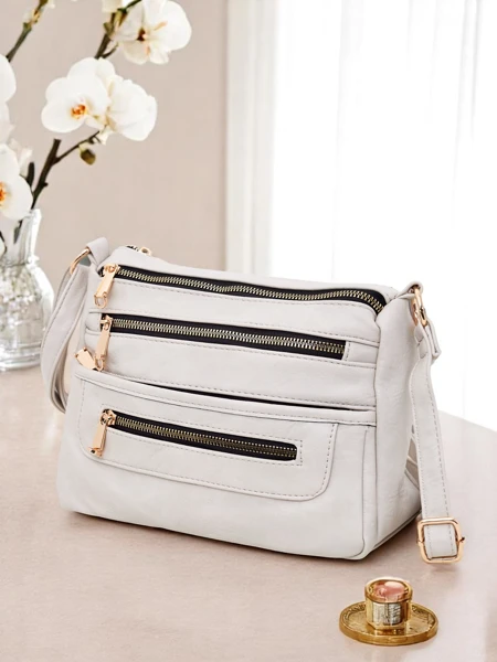 Royalfashion Väike ruudukujuline ökoknahast käekott Niva Time