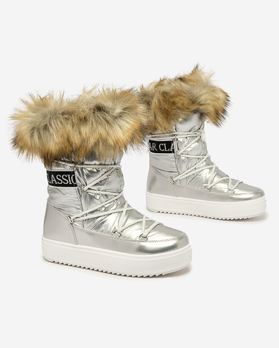Royalfashion Silver slip-on saapad a'la lumesaapad naistele Gomllo