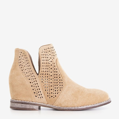 Brown boots on a hidden anchor a'la cowgirls Besiks- Footwear