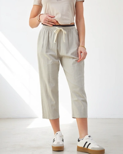 Royalfashion Puuvillased laiad naiste püksid nööriga