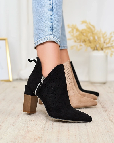 Royalfashion Mustad naiste kõrgemad stiletto saapad Swerros