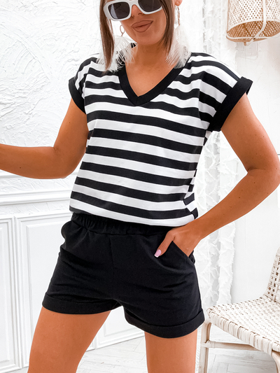 Royalfashion puuvillane triibuline naiste komplekt