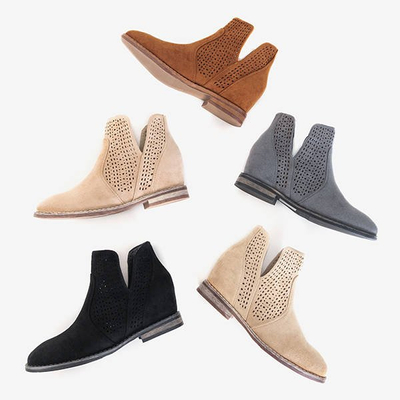 Brown boots on a hidden anchor a'la cowgirls Besiks- Footwear