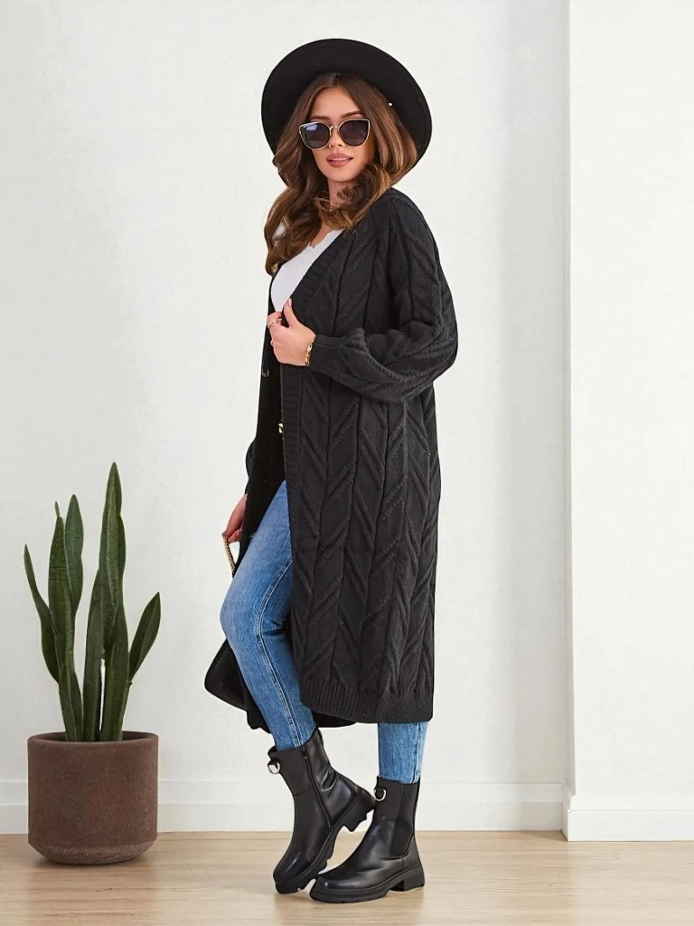 Royalfashion Womea's Knitted Poncho Sweater