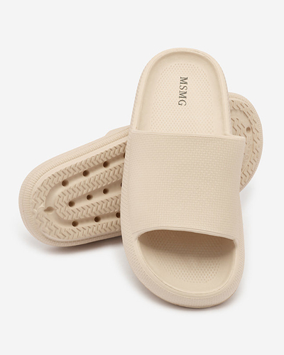 Royalfashion Женские резиновые шлепанцы с тиснением цвета хаки Okeris