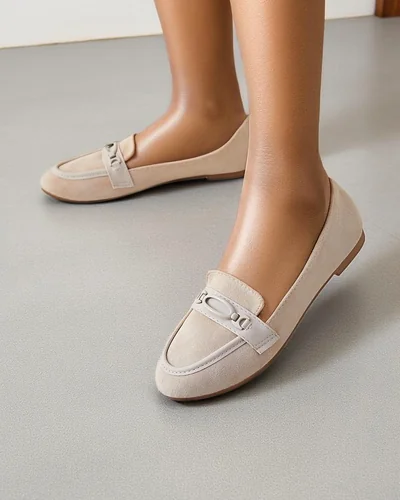 Женские мокасины из экосапожной замши Royalfashion Zammei