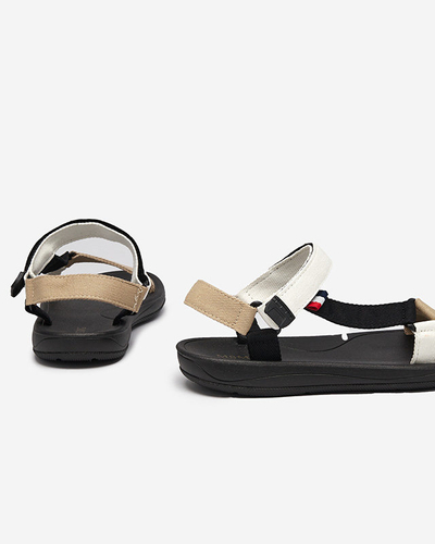 Icon Naiste valgest kangast sandaalid Ojo- Footwear