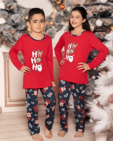 Royalfashion Christmas children's pajamas with print