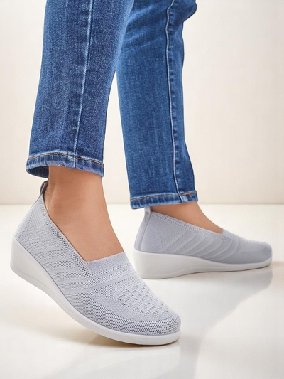 Royalfashion Women's moccasins on a low wedge Epoles