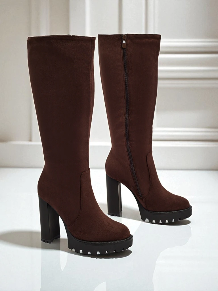 Naiste öko-seemisnahast poolsaapad jämeda kontsaga GaleNest