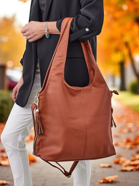 Большая женская сумка-шоппер из экокожи Crystal Haven