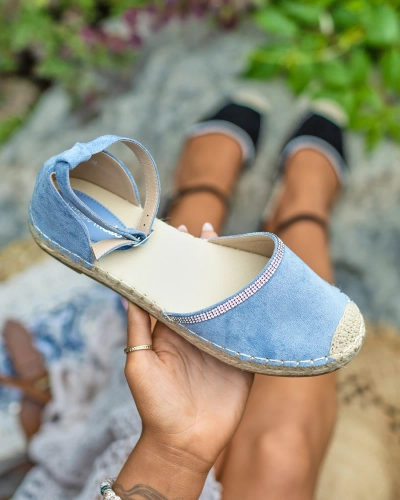 Royalfashion Naiste espadrillid tsirkoonidega, sinised Rieta