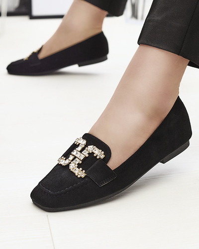 Женские черные мокасины Jaorica- Footwear
