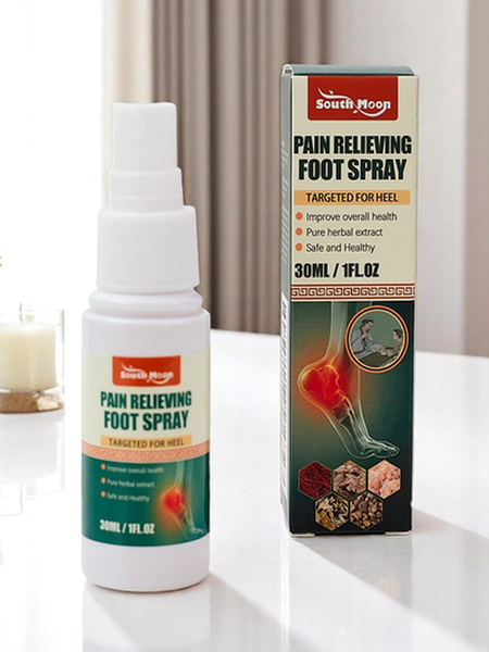 Pain-relieving foot spray