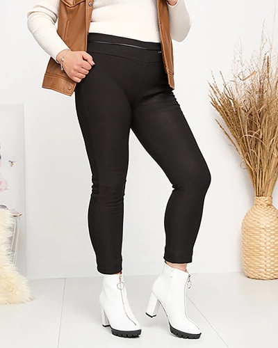 Naiste mustad isoleeritud treggings PLUSS SUURUS - Riietus