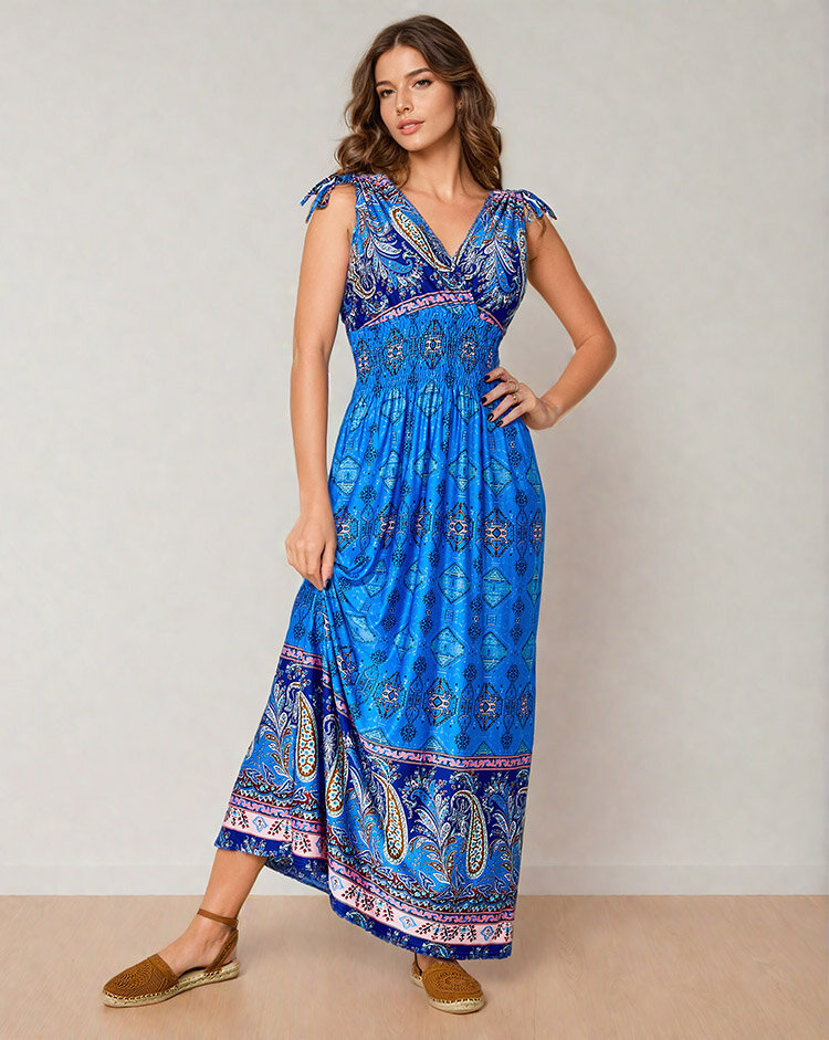 Royalfashion Naiste trükitud midi-kleit