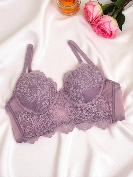 Royalfashion Naiste polsterdatud pitsist korsettrinnahoidja Grace Corset