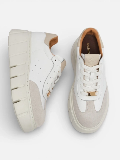 Taures Women's Natural Leather Sport Sneakers