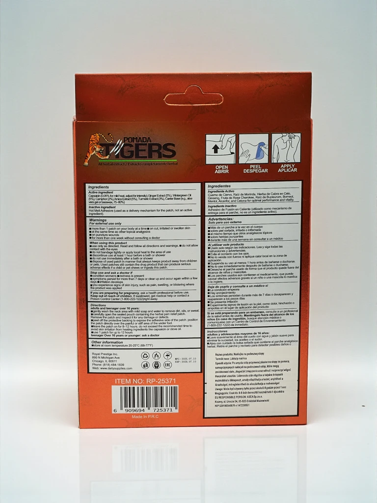 Pain relief foot patches 10 pieces