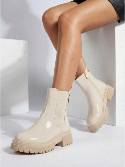 Patent Eco-Leather Women's Ankle Boots Calebi