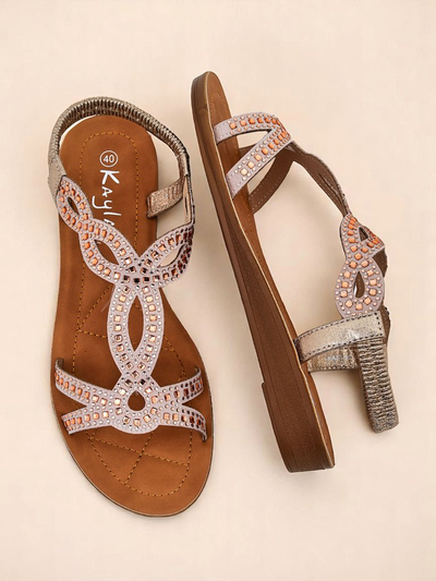 Royalfashion Naiste sandaalid dekoratiivsete rihmadega Lola Grace