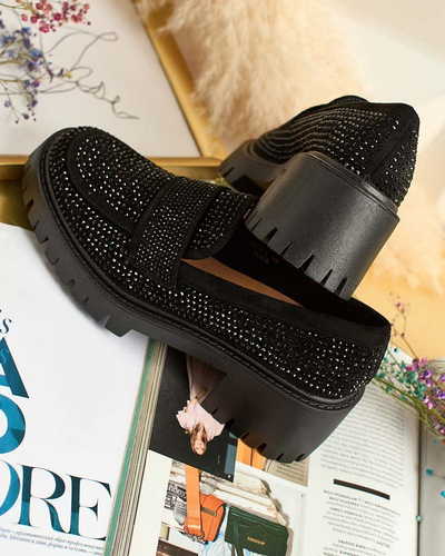 Royalfashion Naiste mokassinad tsirkoonidega Epolls